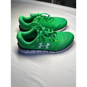 Under Armour Essential Low Socks Black Neon Green 5Y = Women’s 6.5